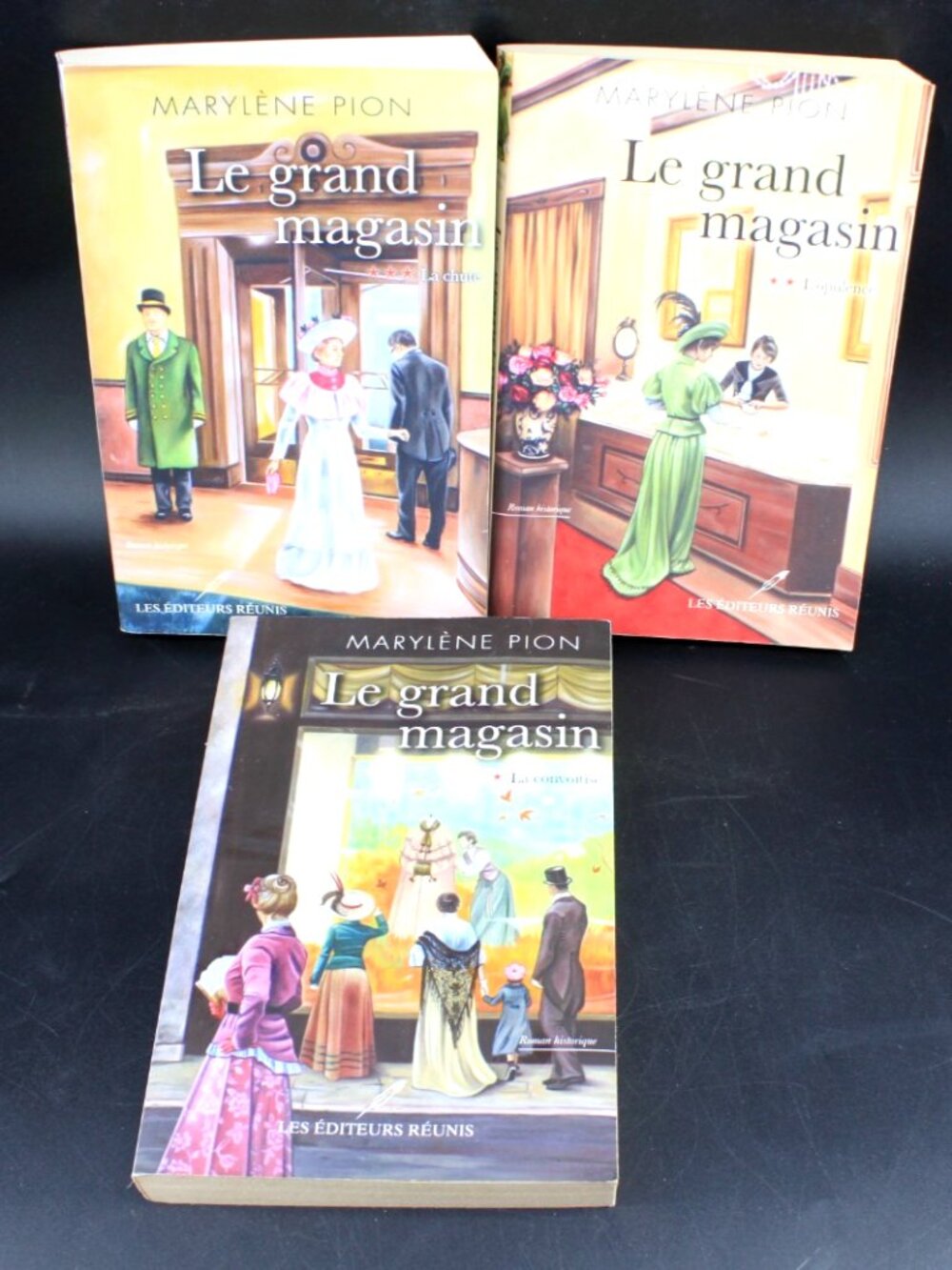 Lot 3 Livres books Marylène Pion - Le Grand Magasin Tome 1 a 3 French